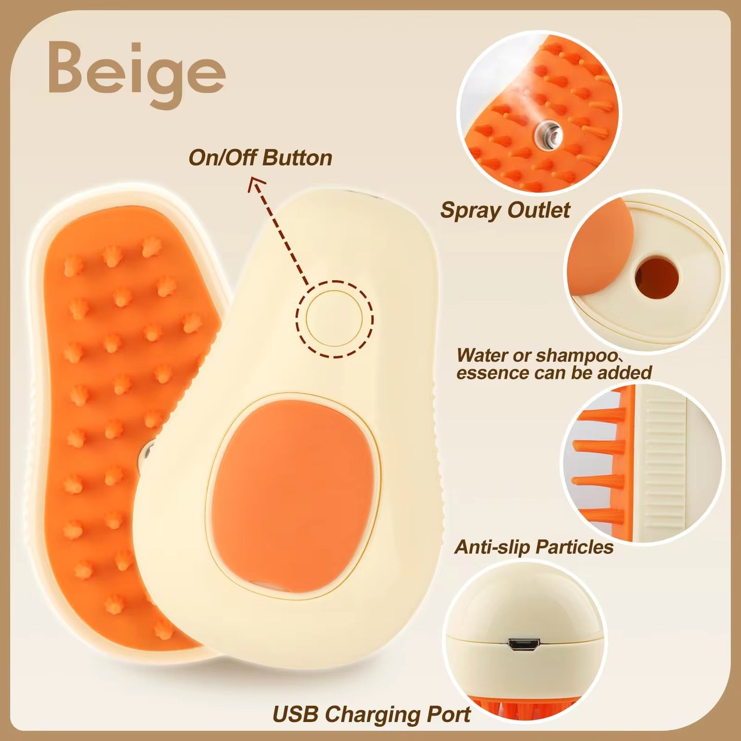 PawfectPets 3in1 Steam Brush