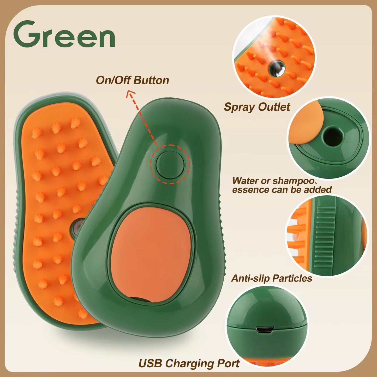 PawfectPets 3in1 Steam Brush
