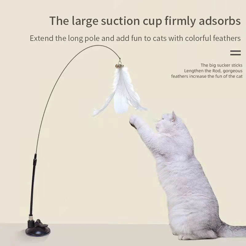 PawfectPets™ Interactive Cat Feather Toy Wand