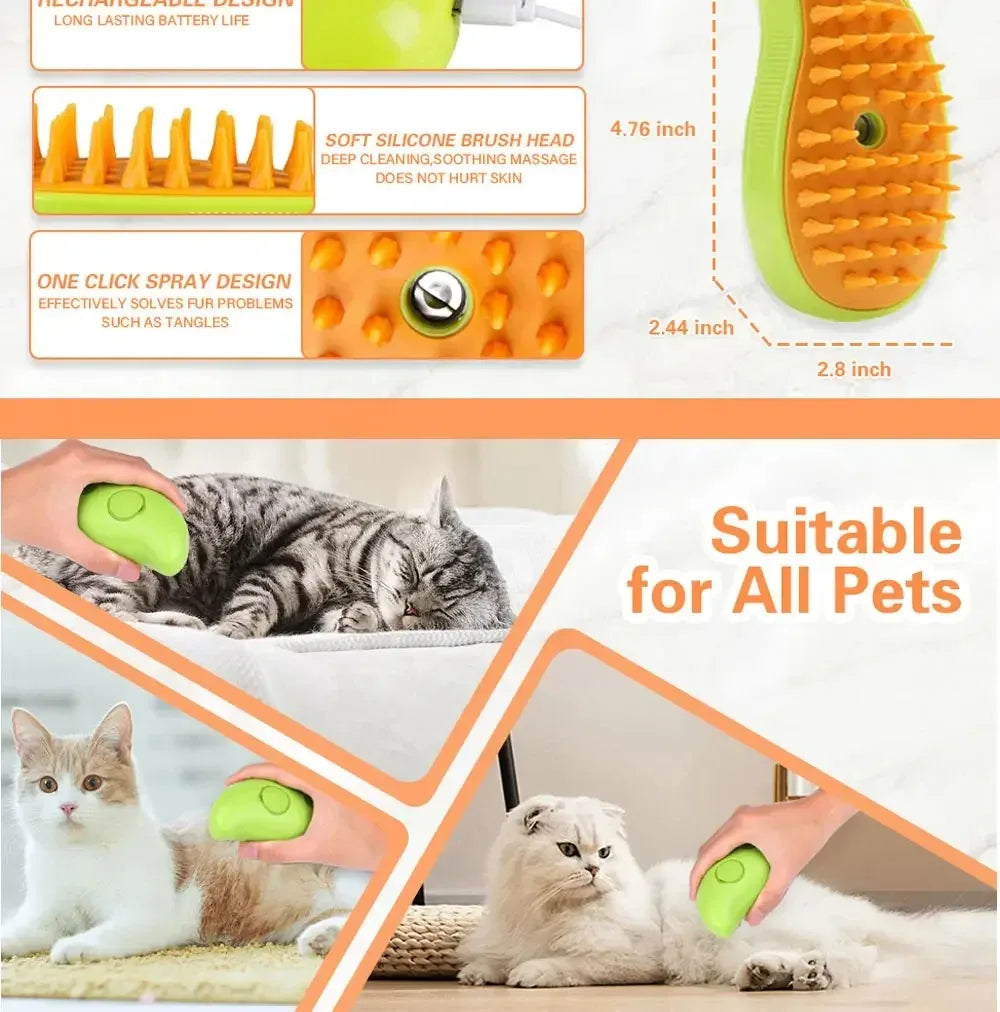 PawfectPets™ 3 In 1 Steam Brush