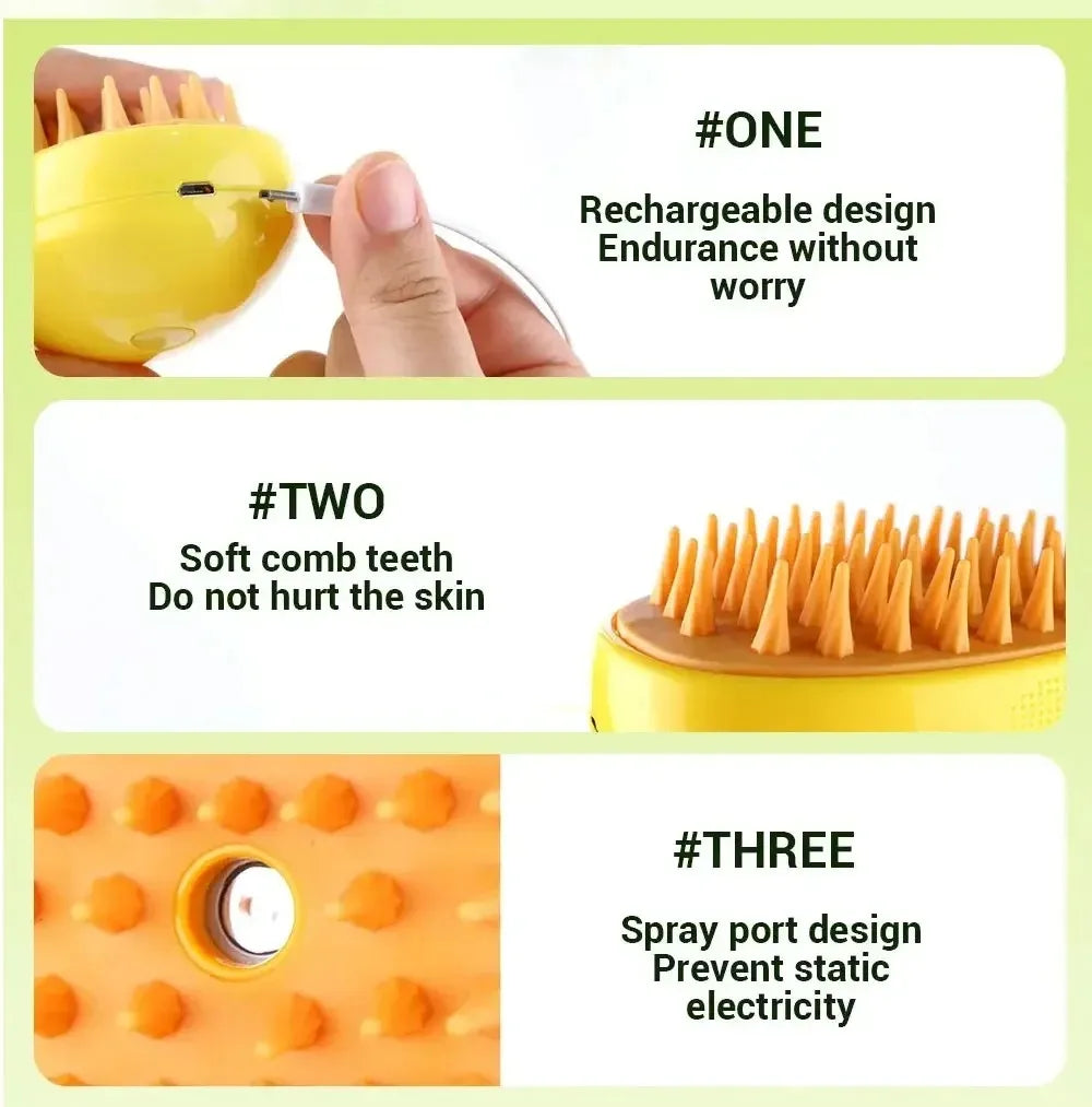 PawfectPets™ 3 In 1 Steam Brush